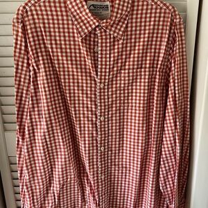 Mountain Khakis Red and White Gingham Casual Shirt